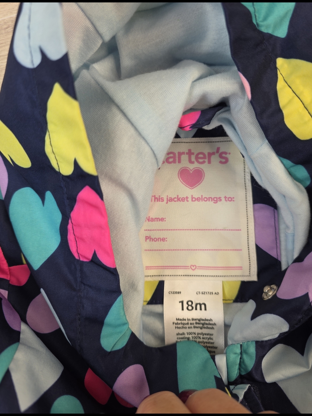 18 Month Girls Raincoat - Picture 2 of 2
